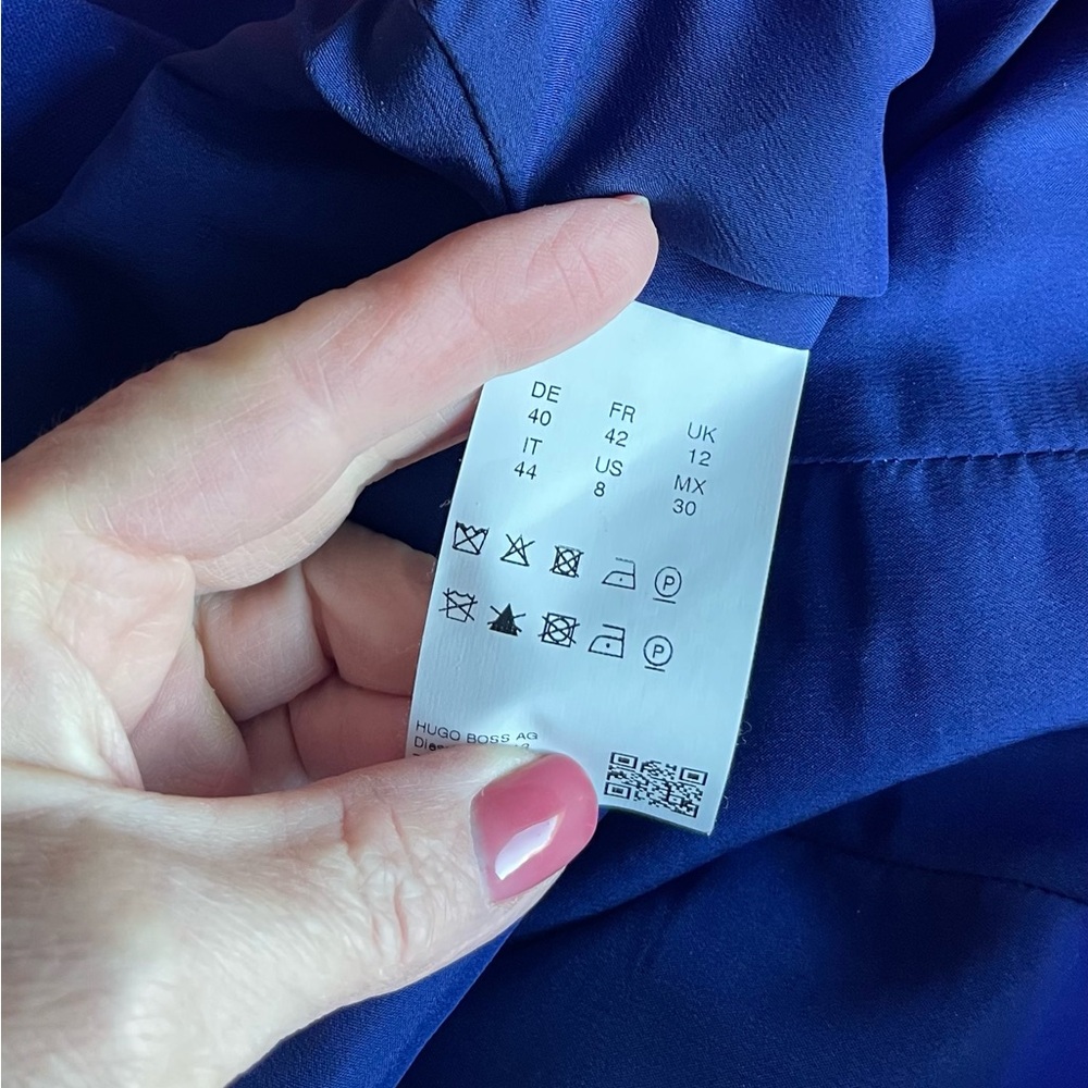 Hugo Boss Dresses Daladi Sleeveless Blue Sheath Dress. 8 - Picture 6 of 7